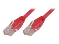 MicroConnect nätverkskabel - 20 cm - röd UTP6002R