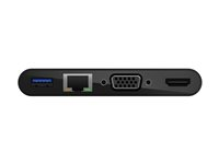 Belkin multimedia- och laddningsadapter - USB-C - VGA, HDMI - 1GbE AVC004BTBK