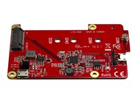 StarTech.com Raspberry Pi Board - USB 2.0 480Mbps - USB to M.2 SATA Converter - USB to SATA Raspberry Pi SSD (PIB2M21) - kontrollerkort - M.2 Card - USB 2.0 PIB2M21