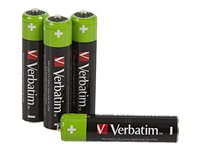 Verbatim Premium batteri - 4 x AAA / HR03 - NiMH 49514