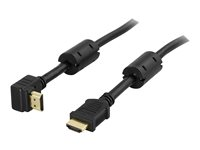 DELTACO HDMI-1020V - HDMI-kabel med Ethernet - 2 m HDMI-1020V