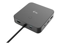 i-Tec - dockningsstation - USB-C / Thunderbolt 3/USB4 - 2 x DP, HDMI - 1GbE C31TRIPLE4KDOCKPDPRO