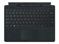 Microsoft Surface Pro Signature Keyboard - tangentbord - med pekplatta, accelerometer, Förvarings- och laddningsfack för Surface Slim Pen 2 - QWERTZ - svart - med Slim Pen 2 8X8-00008