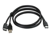 StarTech.com eSATA and USB A to Power eSATA Cable - Power Over eSATA-kabel - 91 cm ESATAUSBMM3