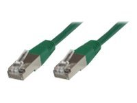 MicroConnect nätverkskabel - 25 cm - grön B-FTP60025G