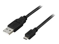 DELTACO - USB-kabel - USB till mikro-USB typ B - 1 m USB-301S