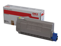 OKI - Gul - original - tonerkassett - för OKI MC760dn, MC760dnfax, MC760dnvfax, MC770dnfax, MC780dfnfax 45396301