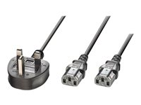 MicroConnect - strömkabel - Typ G till IEC 60320 C13 - 2.5 m PE090425Y