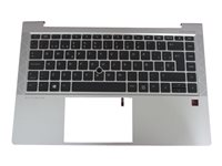 HP - ersättningstangentbord för bärbar dator - med ClickPad - tysk - med övre skydd Inmatningsenhet M15210-041