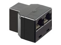MicroConnect Y-ADAPTER - nätverksdelare - svart MPK302B