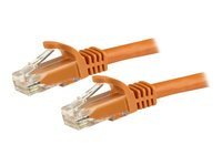 StarTech.com 1.5m CAT6 Ethernet Cable, 10 Gigabit Snagless RJ45 650MHz 100W PoE Patch Cord, CAT 6 10GbE UTP Network Cable w/Strain Relief, Orange, Fluke Tested/Wiring is UL Certified/TIA - Category 6 - 24AWG (N6PATC150CMOR) - patch-kabel - 1.5 m - orange N6PATC150CMOR