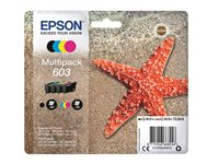 Epson 603 Multipack - 4-pack - svart, gul, cyan, magenta - original - bläckpatron C13T03U64020