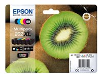 Epson Multipack 202XL - 5-pack - hög kapacitet - svart, gul, cyan, magenta, foto-svart - original - bläckpatron C13T02G74010