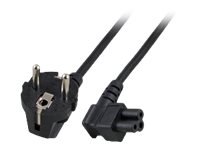 MicroConnect - strömkabel - IEC 60320 C5 till power CEE 7/7 - 5 m PE010850A
