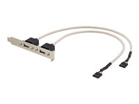 DELTACO - USB-panel - 5 stifts USB 2.0-rubrik till USB - 30 cm USB-1