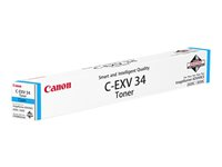 Canon C-EXV 34 - Cyan - original - tonerkassett - för imageRUNNER ADVANCE C2020i, C2020L, C2025i, C2030i, C2030L, C2220i, C2220L, C2225i, C2230i 3783B002