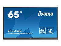 iiyama ProLite TE6504MIS-B3AG 65" Klass (64.5" visbar) LED-bakgrundsbelyst LCD-skärm - 4K - för interaktiv skyltning/interaktiv kommunikation TE6504MIS-B3AG