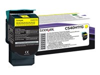 Lexmark - Lång livslängd - gul - original - tonerkassett LCCP, LRP - för Lexmark C540, C543, C544, C546, X543, X544, X546, X548 C540H1YG