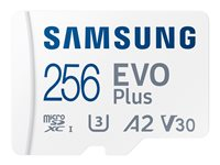 Samsung EVO Plus MB-MC256S - flash-minneskort - 256 GB - mikroSDXC UHS-I MB-MC256SA/EU