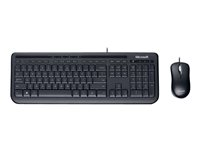 Microsoft Wired Desktop 600 - sats med tangentbord och mus - brittisk - svart APB-00006