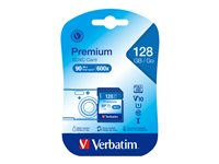 Verbatim Premium - flash-minneskort - 128 GB - SDXC UHS-I 44025