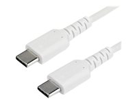 StarTech.com 1 m USB-C-kabel&nbsp;-&nbsp;vit - USB typ C-kabel - 24 pin USB-C till 24 pin USB-C - 1 m RUSB2CC1MW