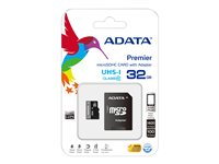 ADATA Premier UHS-I - flash-minneskort - 32 GB - microSDHC UHS-I AUSDH32GUICL10-RA1
