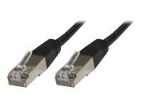 MicroConnect nätverkskabel - 25 cm - svart B-FTP60025S