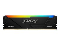 Kingston FURY Beast RGB - DDR4 - modul - 8 GB - DIMM 288-pin - 3600 MHz / PC4-28800 - ej buffrad KF436C17BB2A/8