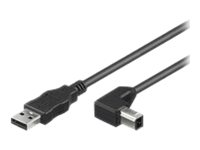 MicroConnect USB 2.0 - USB-kabel - USB typ B till USB - 5 m USBAB5ANGLED