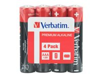 Verbatim batteri - 4 x AAA / LR03 - alkaliskt 49500