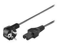 MicroConnect PowerCord - strömkabel - IEC 60320 C15 till CEE 7/7 - 3 m PE010420