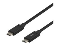 DELTACO USBC-1122M - USB typ C-kabel - 24 pin USB-C till 24 pin USB-C - 1 m USBC-1122M