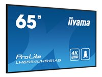 iiyama ProLite LH6554UHS-B1AG 65" Klass (64.5" visbar) LED-bakgrundsbelyst LCD-skärm - 4K - för digital skyltning LH6554UHS-B1AG