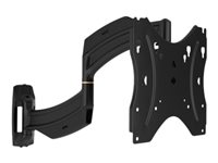 Chief Thinstall 18" Extension Single Arm Wall Mount - For Displays 10-40" - Black monteringssats - Lågprofilsmontering - för platt panel - svart TS118SU