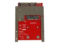 StarTech.com mSATA-SSD till 2,5" SATA-adapter-konverterare - kontrollerkort - SATA 6Gb/s - SATA 6Gb/s SAT32MSAT257