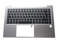 HP - ersättningstangentbord för bärbar dator - fransk - med övre skydd Inmatningsenhet M36312-051