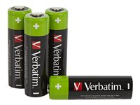 Verbatim Premium batteri - 4 x AA / HR6 - NiMH 49517