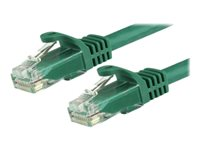 StarTech.com 1.5m CAT6 Ethernet Cable, 10 Gigabit Snagless RJ45 650MHz 100W PoE Patch Cord, CAT 6 10GbE UTP Network Cable w/Strain Relief, Green, Fluke Tested/Wiring is UL Certified/TIA - Category 6 - 24AWG (N6PATC150CMGN) - patch-kabel - 1.5 m - grön N6PATC150CMGN