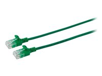 MicroConnect nätverkskabel - 15 cm - grön V-UTP60015G-SLIM