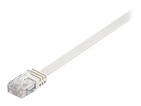 MicroConnect nätverkskabel - 15 m - vit V-UTP615W-FLAT