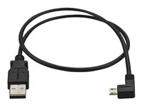 StarTech.com Left Angle Micro USB Cable - 1 ft / 0.5m - 90 degree - USB Cord - USB Charger Cable - USB to Micro USB Cable (USBAUB50CMLA) - USB-kabel - mikro-USB typ B till USB - 50 cm USBAUB50CMLA