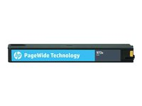 HP 973X - Lång livslängd - cyan - original - PageWide - bläckpatron F6T81A