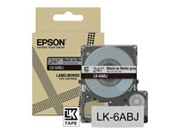 Epson LabelWorks LK-6ABJ - tejp - matt - 1 kassett(er) - Rulle ( 2,4 cm x 8 m) C53S672088
