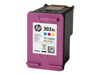 HP 303XL - Lång livslängd - färg (cyan, magenta, gul) - original - bläckpatron T6N03AE