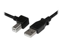 StarTech.com 2m USB 2.0 A to Left Angle B Cable Cord - 2 m USB Printer Cable - Left Angle USB B Cable - 1x USB A (M), 1x USB B (M) (USBAB2ML) - USB-kabel - USB typ B till USB - 2 m USBAB2ML