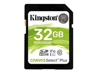 Kingston Canvas Select Plus - flash-minneskort - 32 GB - SDHC UHS-I SDS2/32GB