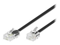 MicroConnect Modular - nätverkskabel - 1 m - svart MPK451S