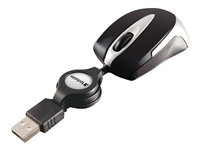 Verbatim Go Mini Optical Travel Mouse - mus - USB - svart 49020