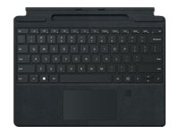 Microsoft Surface Pro Signature Keyboard with Fingerprint Reader - tangentbord - med pekplatta, accelerometer, Förvarings- och laddningsfack för Surface Slim Pen 2 - QWERTY - nordiskt (danska/finska/norska/svenska) - svart 8XG-00009